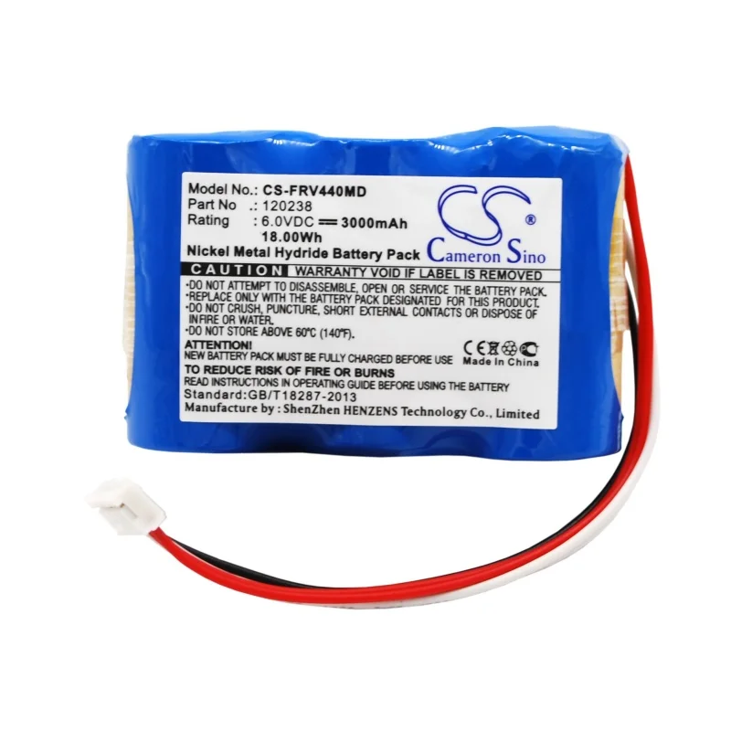 Ni-MH Medical Battery for Fresenius, 6.0V 3000mAh, Compatible Models: infusion pump MCM440 OT, infusion pump MCM440 PT