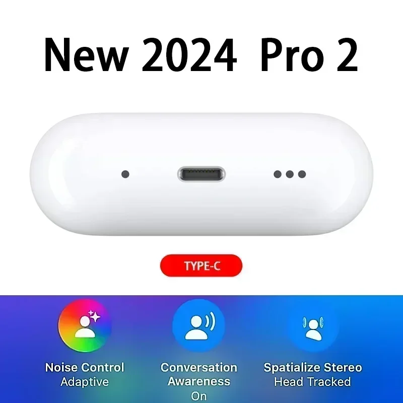 USB C Pro 2, wireless charging, Bluetooth, original ANC earphones, 2024 novelty support ios18