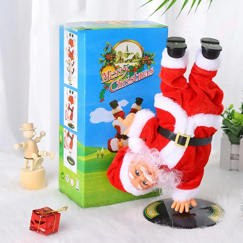 Musical Christmas Twerking Santa Claus Dancing Electric Christmas Stuffed Plush Doll Singing English Song Santa Toys Kids Gift