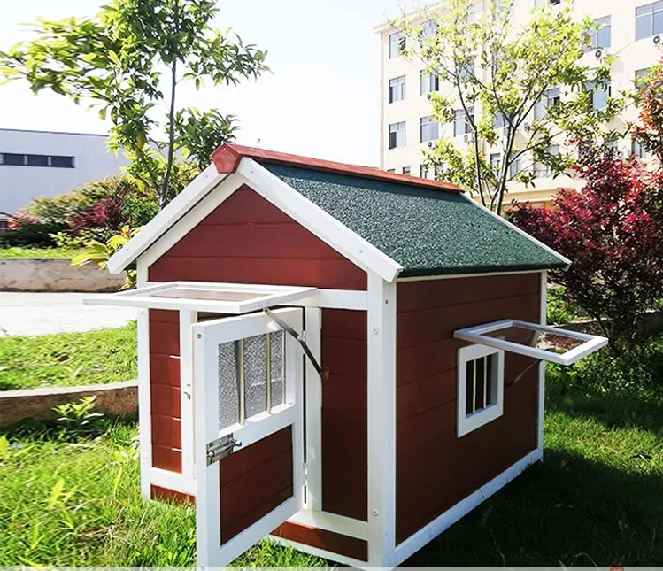 

Outdoor Cute Wood Animal Pet Supplies Products Dogs Kennel Crate Houses Large Wooden Dog Cage House