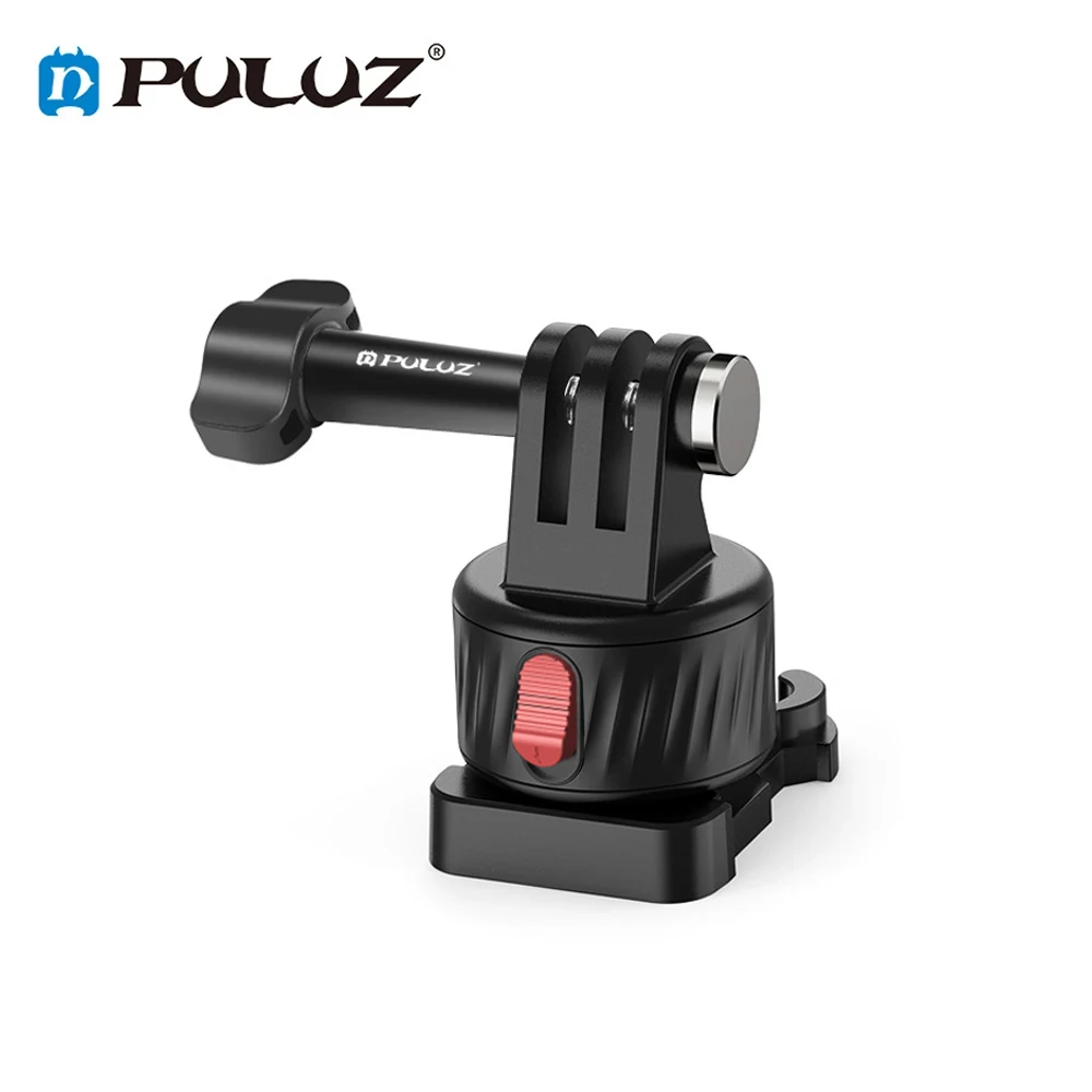 PULUZ 고프로 헤드용 마그네틱 베이스 어댑터, Insta360 액션 카메라 액세서리, 표준 나사 퀵릴리즈, 마그네틱 베이스 어댑터