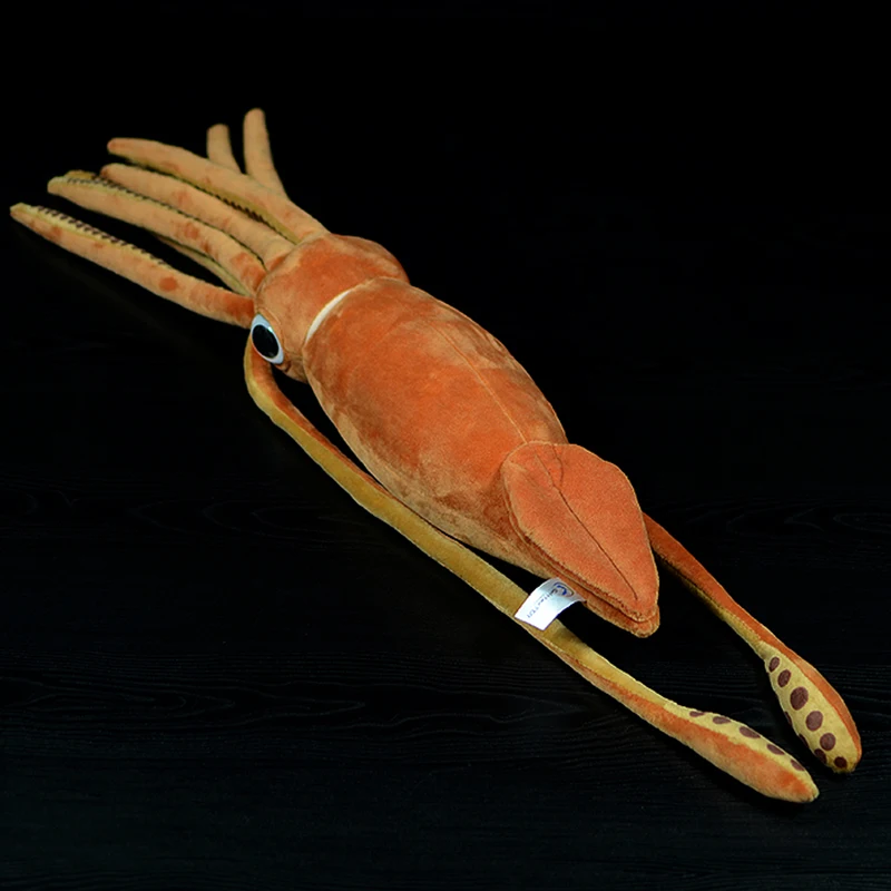 Brinquedo de pelúcia recheado de lulas gigantes, Architeuthis vida real, boneca macia gigante, presente, novo, 78 cm, 130cm