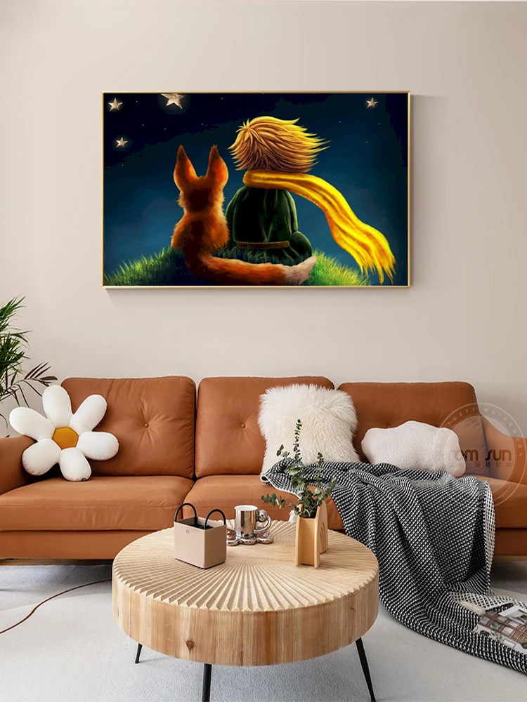 CHENISTORY 60x75cm Diy Oil Digital Painting By Numbers Kits Cartoon Little Prince Acrylic Paint By Numbers For Adults Home Decor
