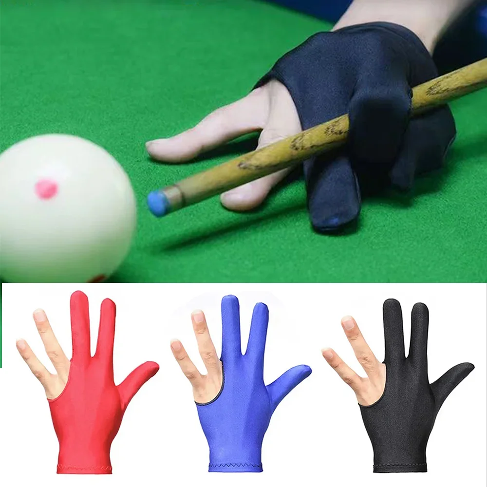 

Single Three-Finger Billiard Gloves Breathable Thin Snooker Gloves Pool Accesorios Yo-Yo Gloves Pool Room Left Hand Men Women