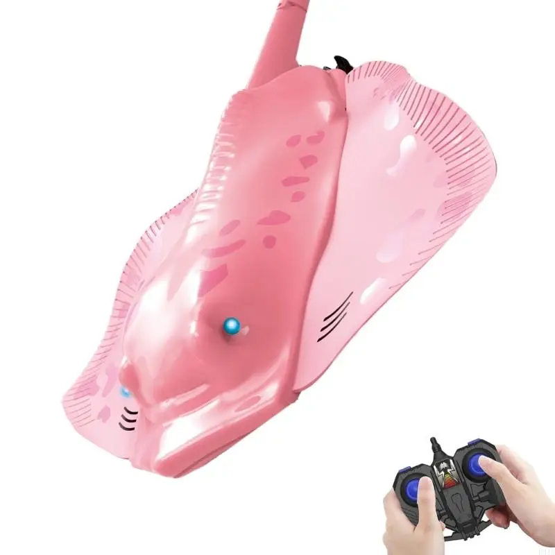 Remote Control Manta Ray Pool Toy With Flexible Fins For Children Outdoor Fun P31B