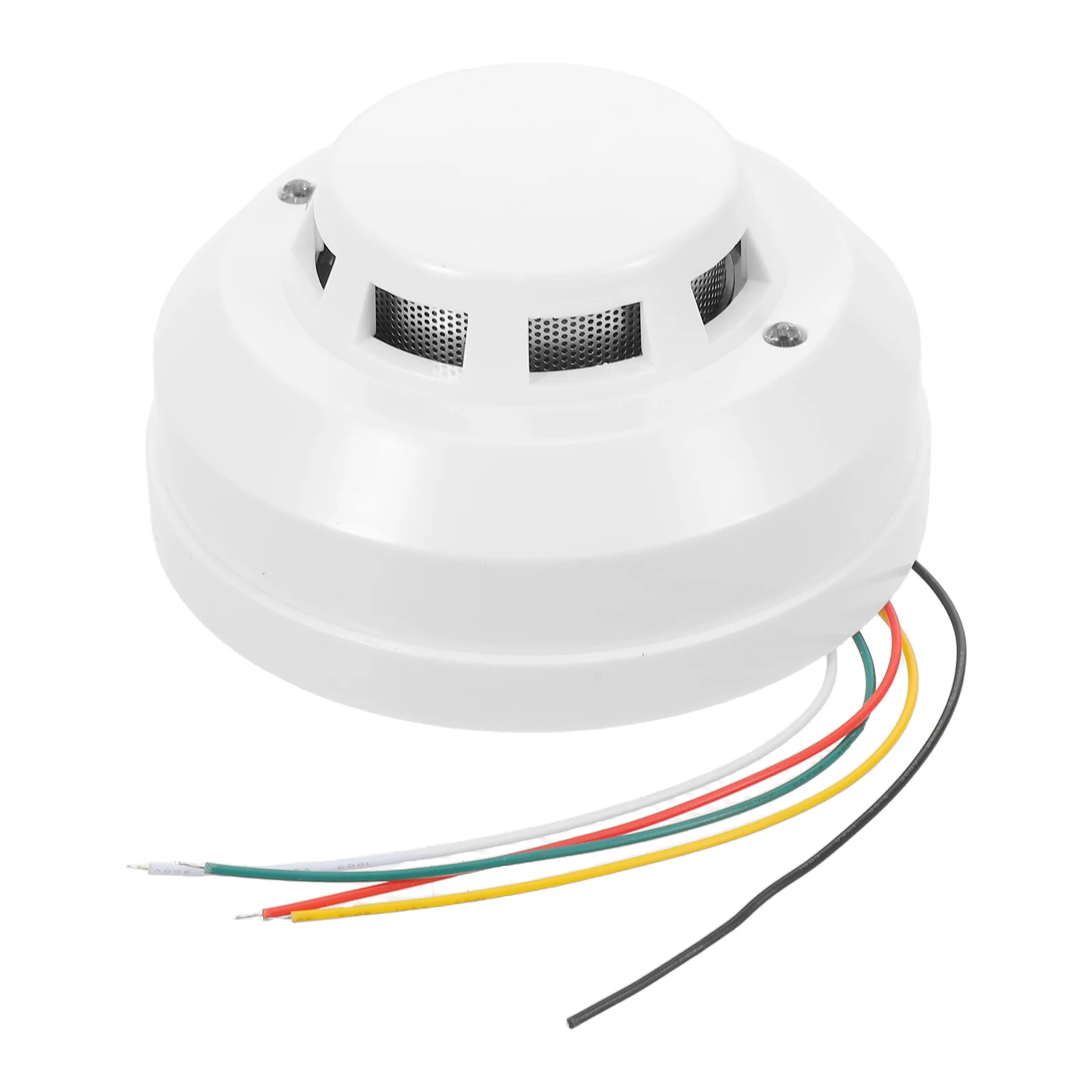 Wired Smoke Photoelectric Sensor Hardwired Fire Safety Device Ceiling Wall Mount Home Commercial Alert