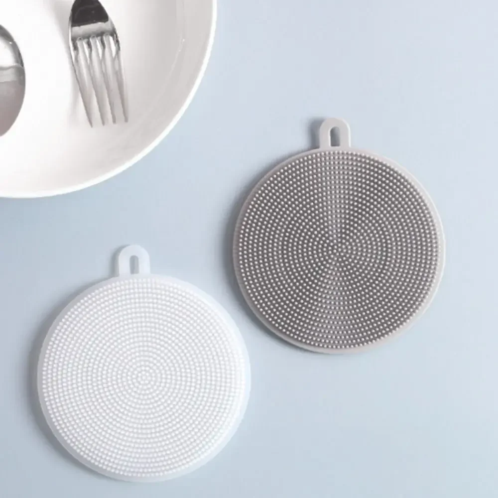 Silicone Cleaning Brush Dishwashing Sponge Multi-functional Fruit Vegetable Cutlery Kitchenware Brushes Kitchen Tools