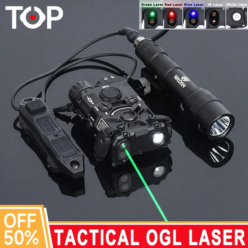 WADSN Tactical Airsoft OGL Red Green Blue IR Laser Indicator M600U Hunting Scout Light White LED Light Rifle Weapon Accessoires