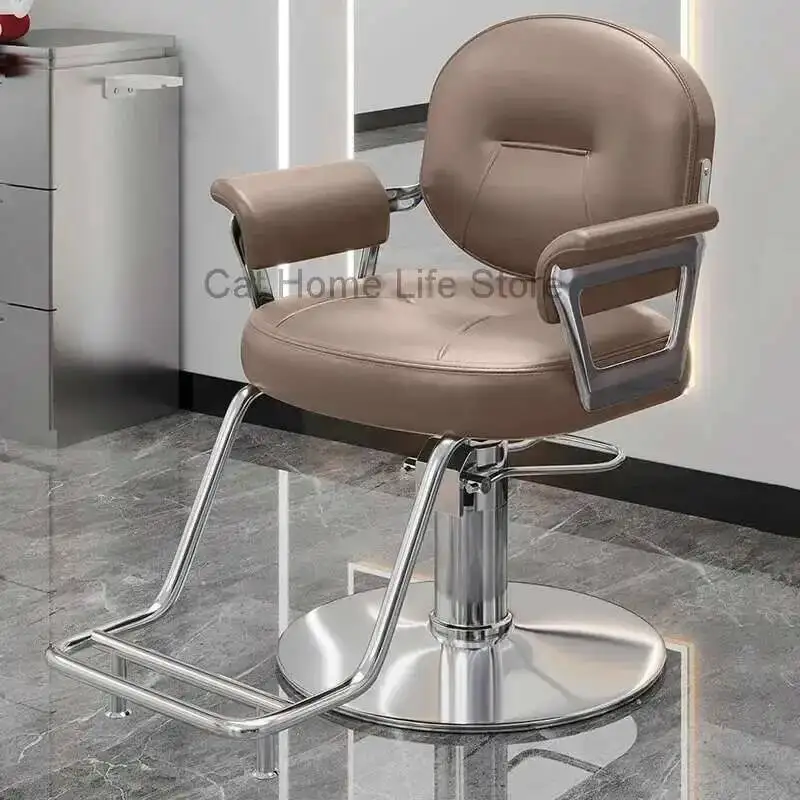 

Swivel Chair Vintage Barber Professional Pedicure Decoration Barbing Salon Chairs Machines Hairdressing Promotion Black Gold Red