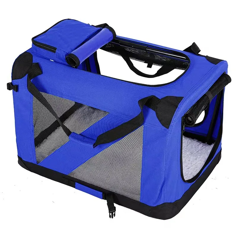 Detachable Washing Handbag Portable Steel Tube Folding Pet Carrier Summer Car Travel Outdoor Dog Kernel Cat Kernel