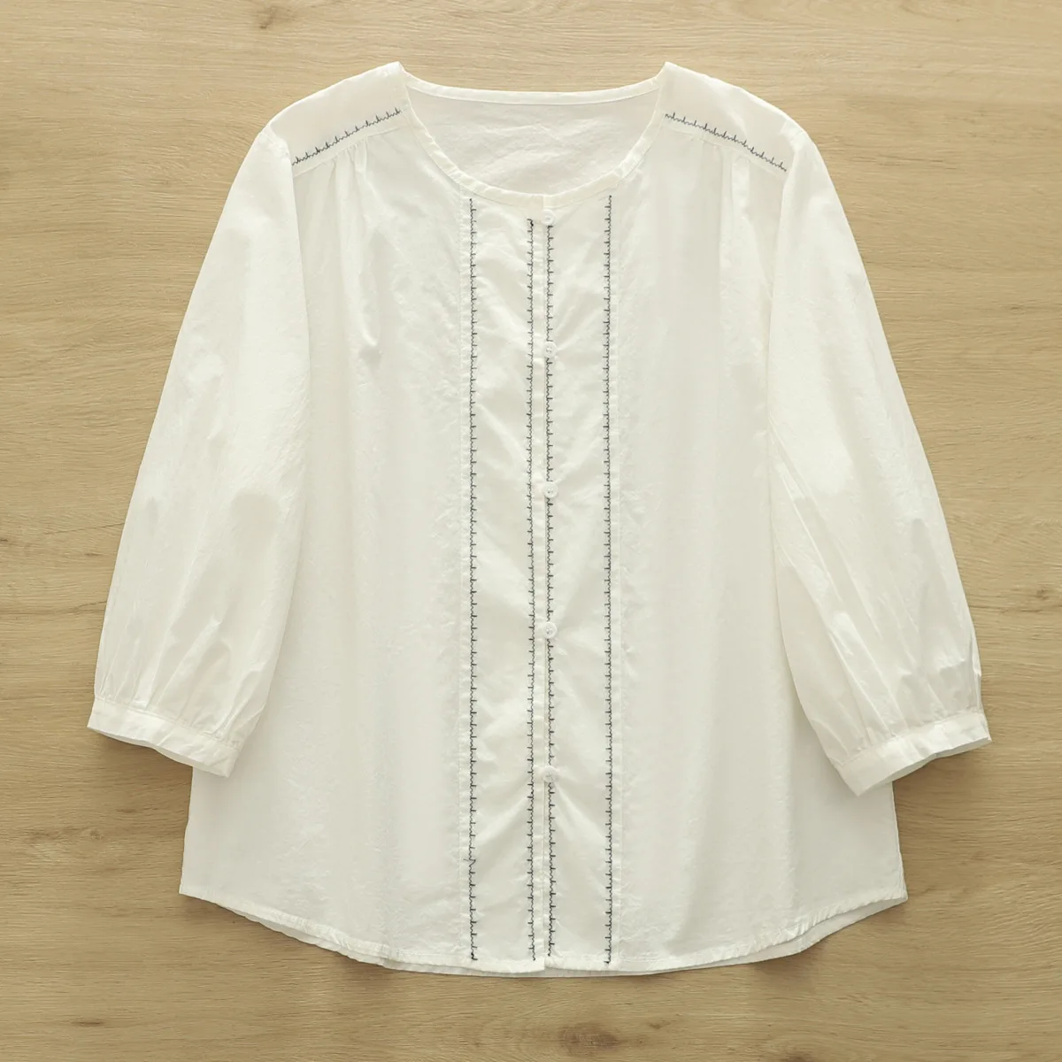 

Женская летняя блузка, шикарная женская блузка, рубашки из 100% хлопка с вышивкой, блузки, женская одежда среднего возраста