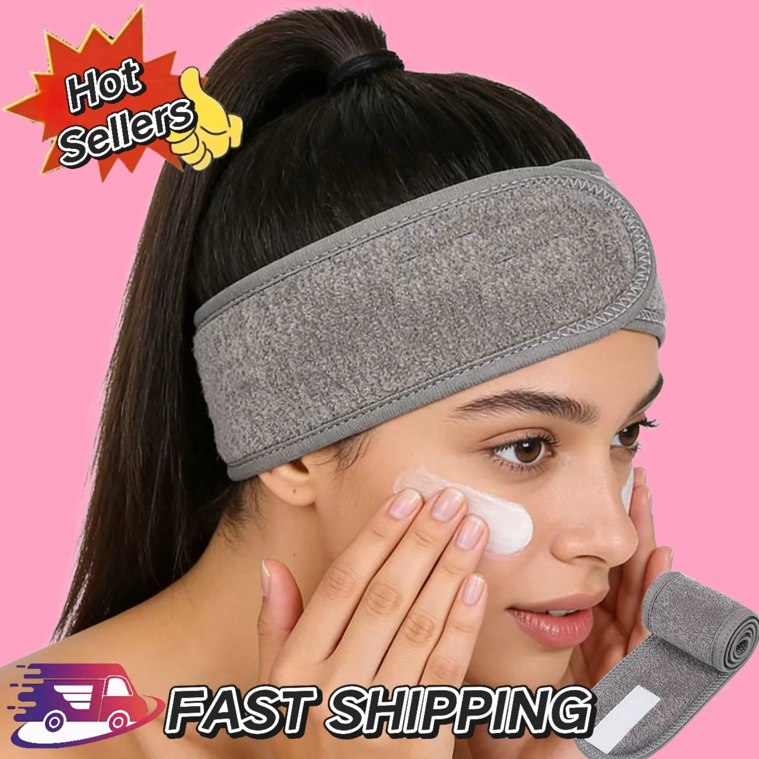 

Доставка по местности: Повязка для йоги на открытом воздухе, подходит для умывания и снятия макияжа, идеально подходит для занятий спортом, йогой и бега.