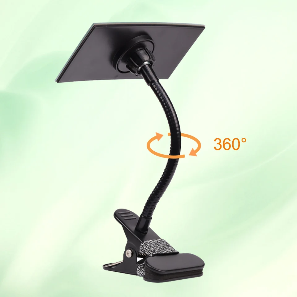 Clip On Desk Office Makeup Mirror 360°rotation/HD Cosmetic Mirror Safety Flexible Clip-on Mirror for Grafting Eyelash Extensions