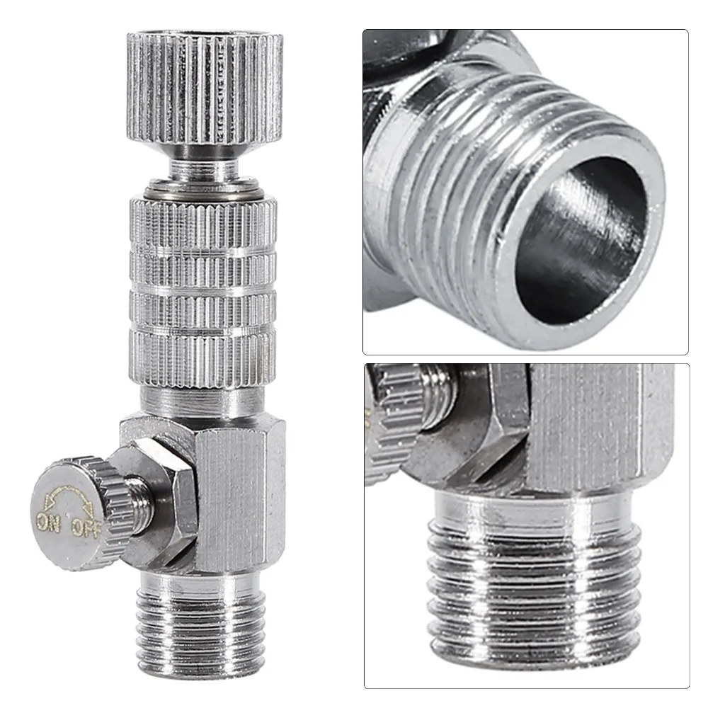 1/8 inch Airbrush Air Hose Coupler Easy Mount Wide Universal Compressor Adaptor Fitting Inline Spray Gun Connect Accessory