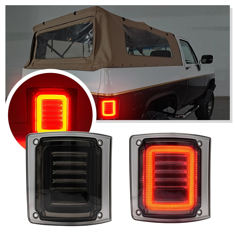 

2 шт. светодиодных задних фонарей: стоп-сигналы, динамические указатели поворота, фонари заднего хода и ходовые огни для Chevrolet GMC C10 C20 C30 K10 K20 R10 Suburban