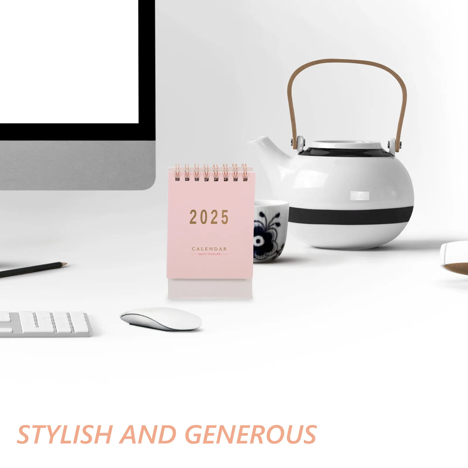 

Настольный календарь 2024-2025: Откидной, из плотной бумаги, с подставкой, ежемесячный и ежедневный, для заметок, офисные принадлежности, карманные календари