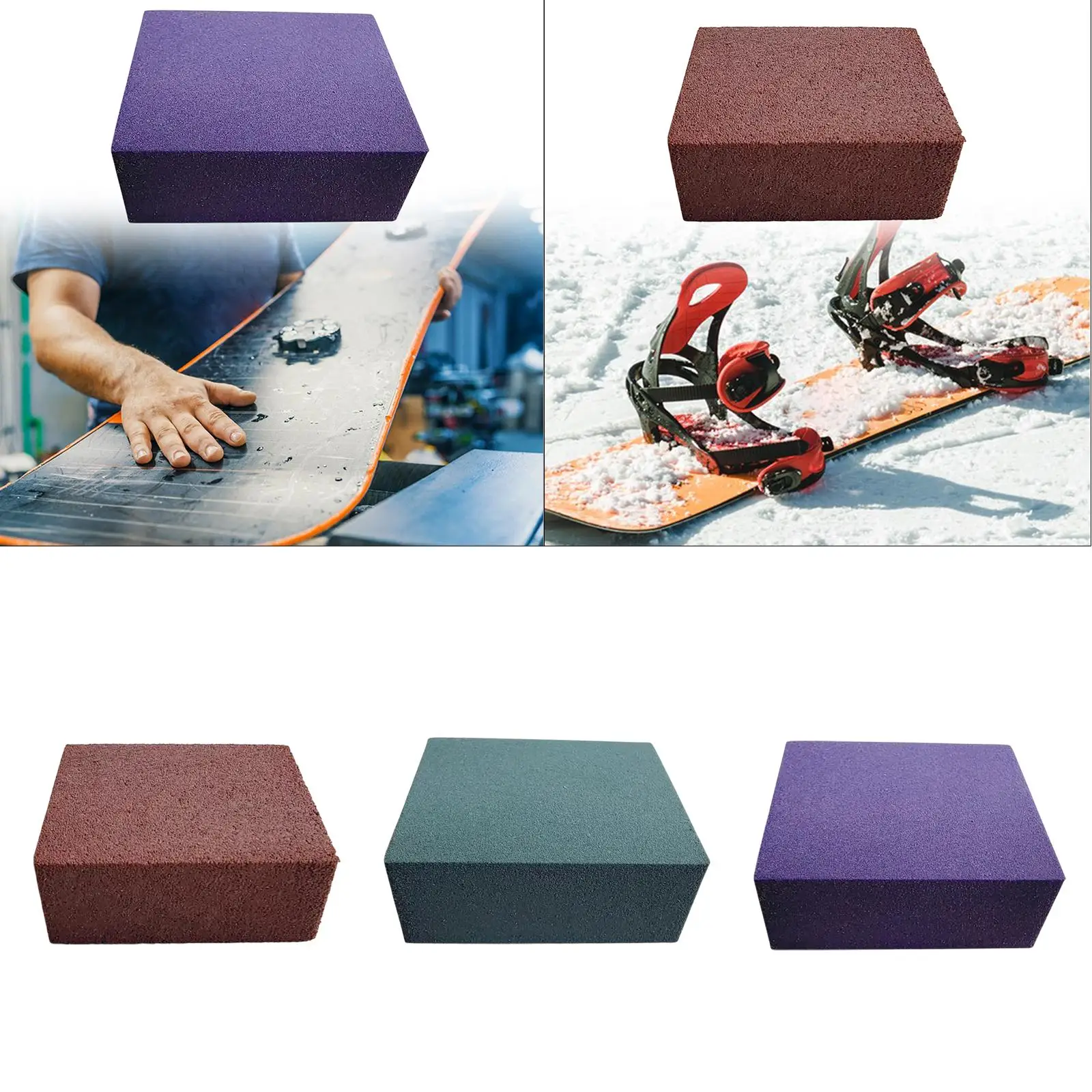 Snowboard Gummy Stone Ski Gummy Stone Ski Tuning Gummi Stone Soft Snowboard Tuning Equipment Ski Stone for Removing Rust Burrs