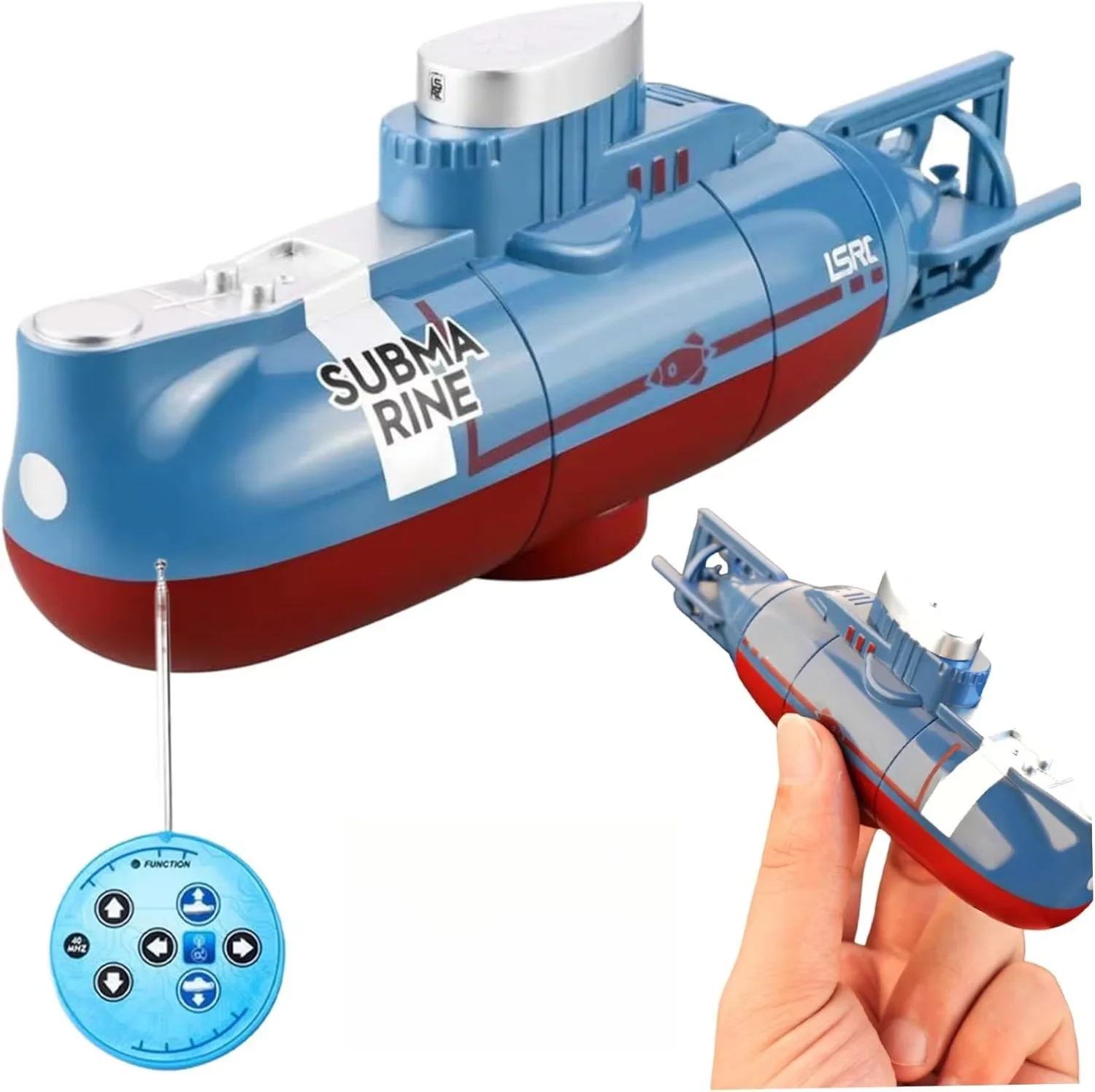 

Mini RC Submarine 0.1m/s Speed Waterproof Diving Boat with Water Hover Function Kids Simulation Toy Gift