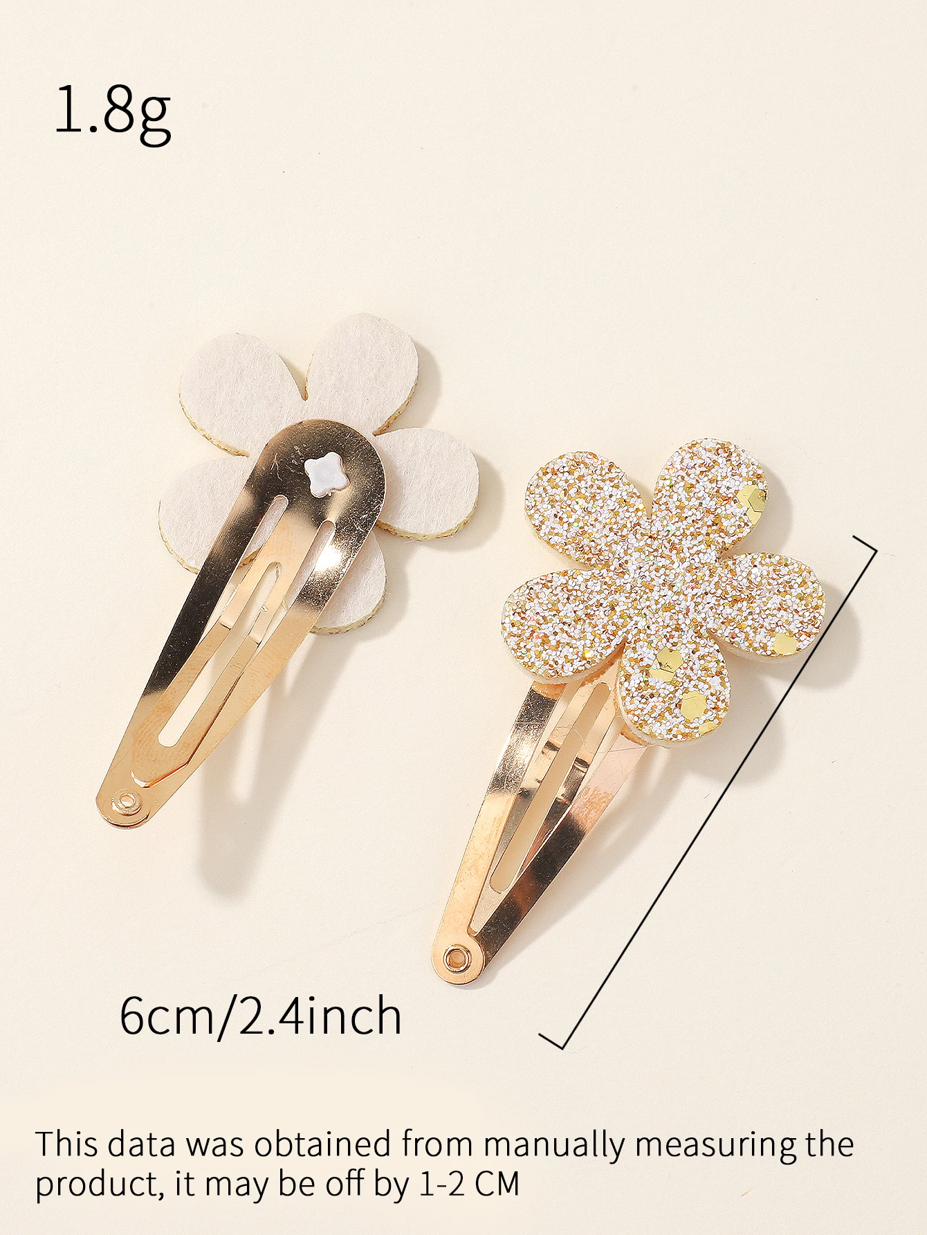 8Pcs Fashion Glitter Rainbow Flower Rabbit BB Handmade Hairpins For Cute Girls Hair Clips Barrettes Headwear Hair Accessories