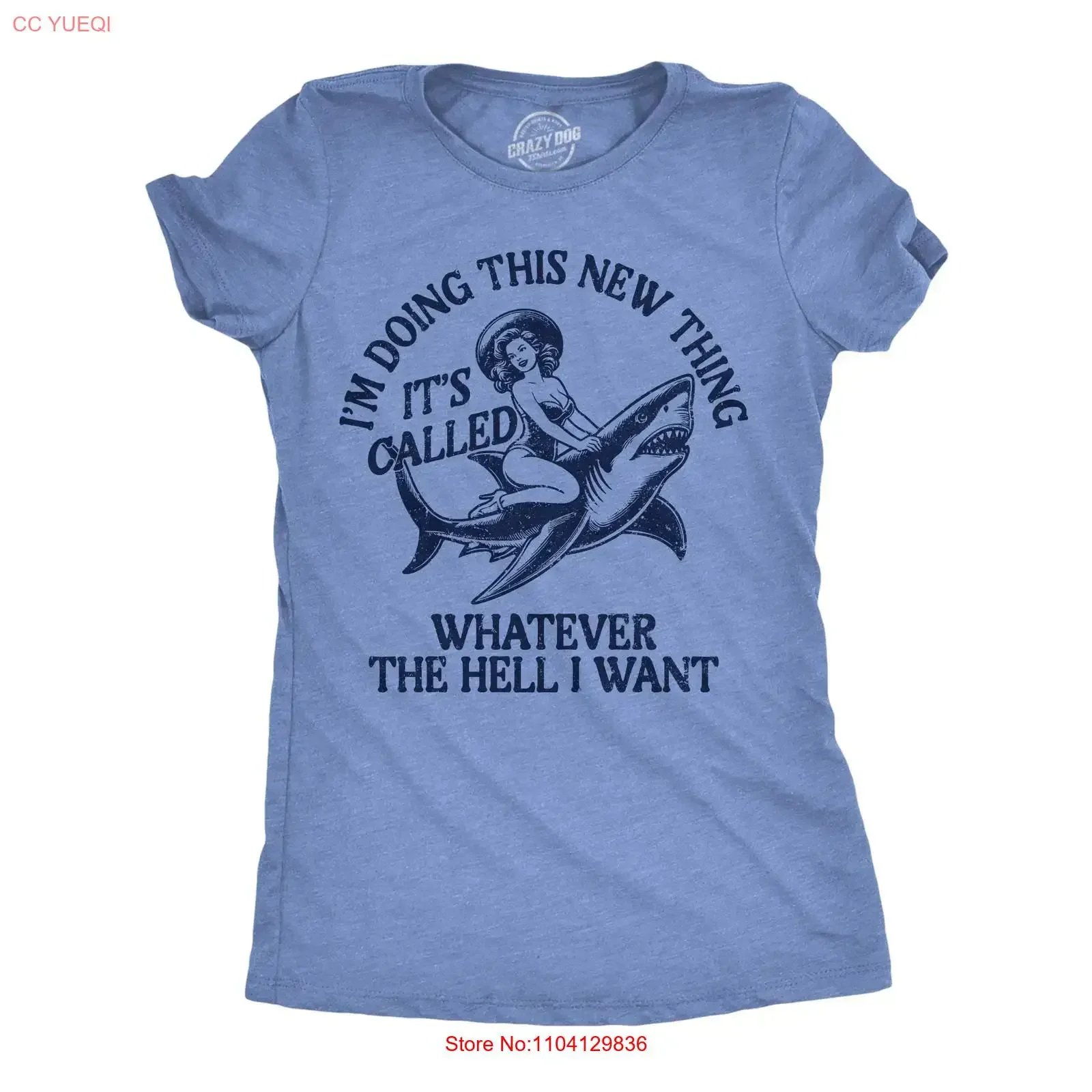 Womens Funny T Shirt Im Doing This New Thing Its Called Whatever The Hell I vintage Washed Stylish homme fashion Unisex Casual