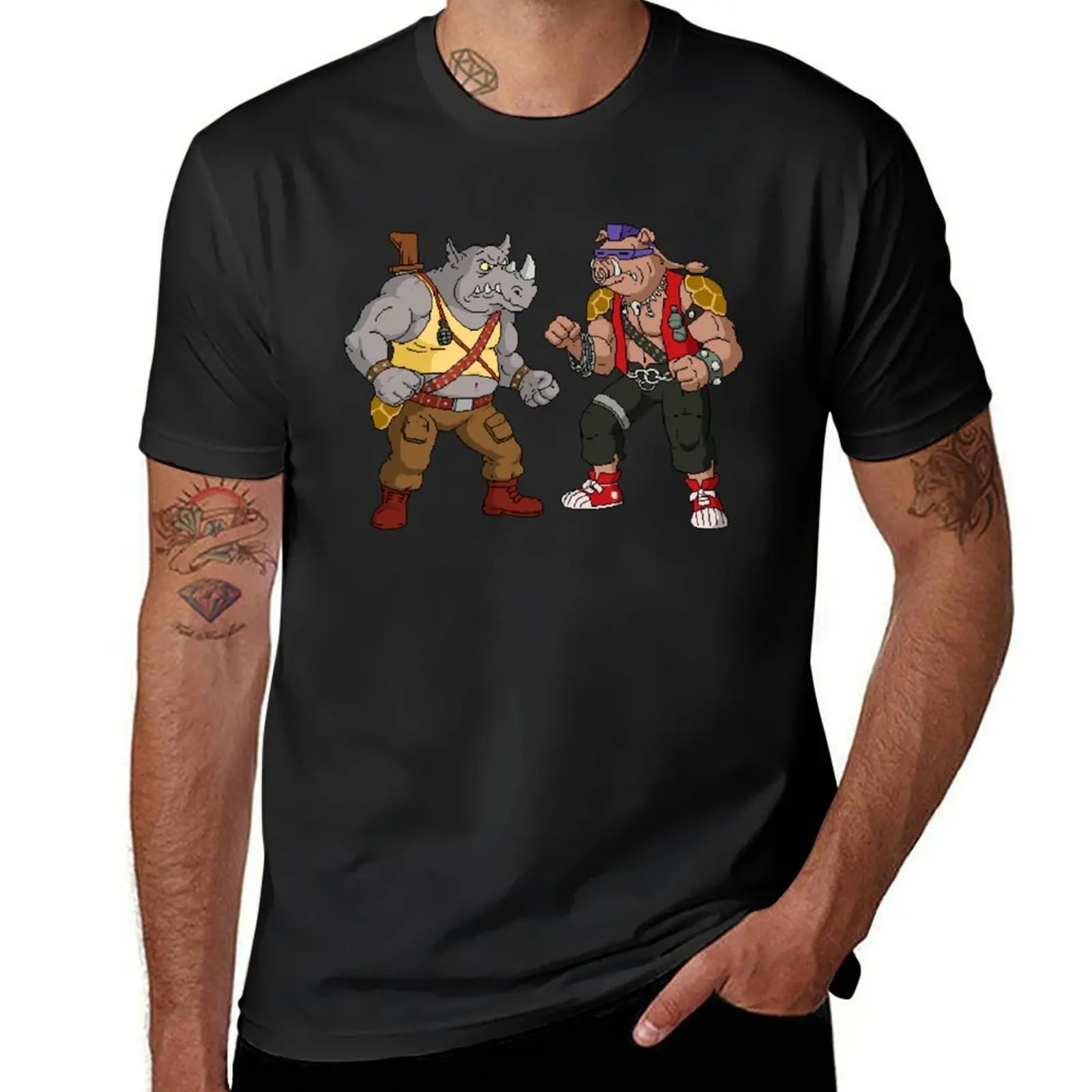 Bebop Rocksteady - Funny big print T-Shirt cute clothes customs graphic t shirts mens fashion