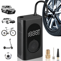 150PSI/10.3Bar 15L/min For Motorcycle Bicycle Tyre Balls Car Tire Inflator Electric Air Pump 4000mAh Portable Air Compressor