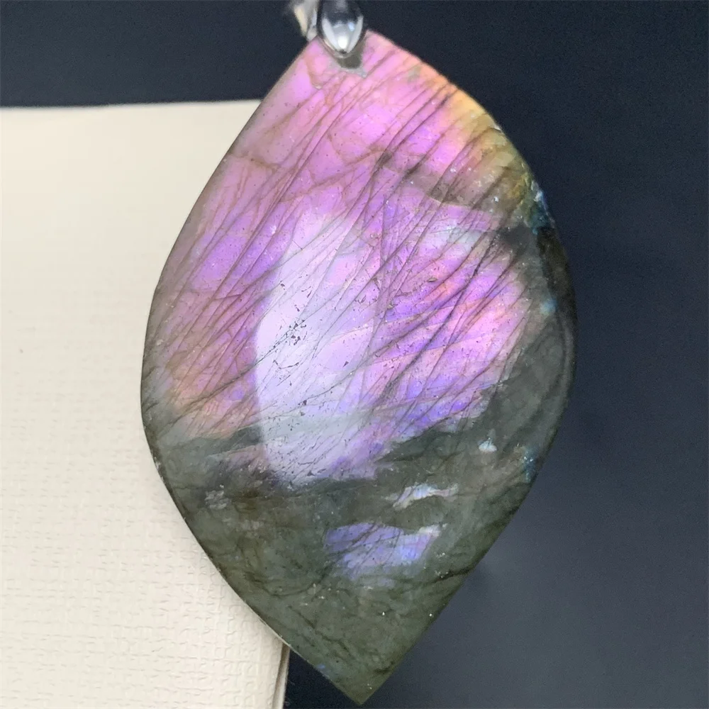Natural Bright Yellow Orange Light Labradorite Specimens Women Purple Blue Light Labradorite Pendants Lab. Beads Healing Stones