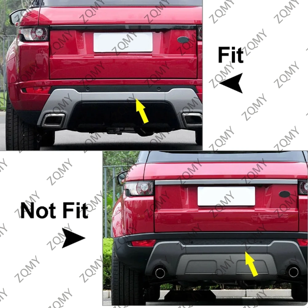 1pcs ABS Car Rear Bumper Central Bar Protective Trim Cover For Range Rover Evoque 2012 2013 2014 2015 2016 2017 2018