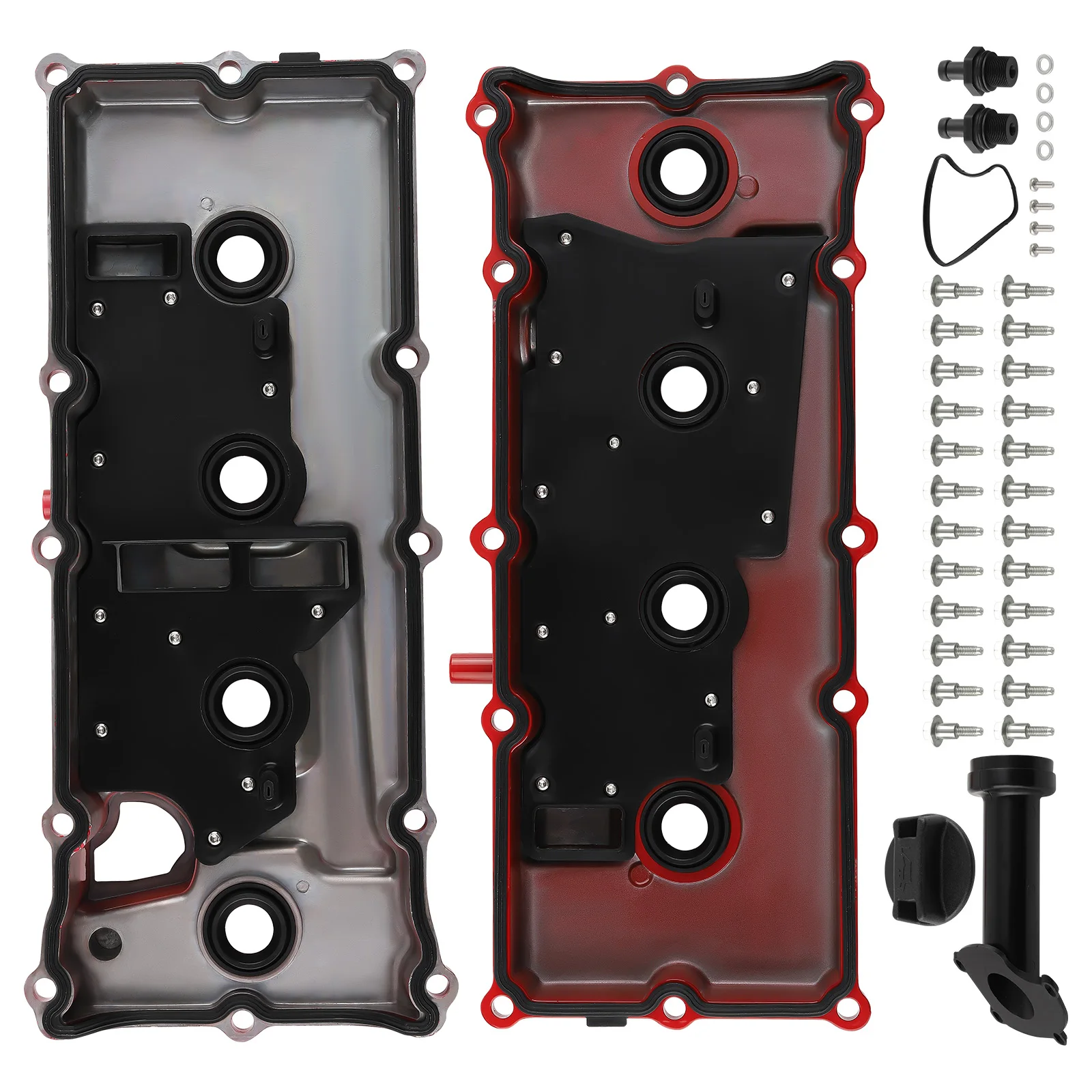 LH & RH Engine Valve Cover Set for Nissan Armada Titan Infiniti QX56 5.6L  2004-16  13264-7S010