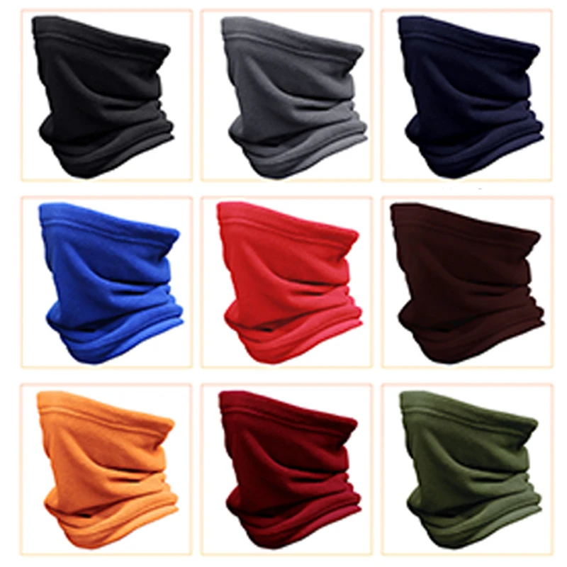 Winter Cold Mask Outdoor Sports Cycling Polar Fleece Fabric Windproof Scarf Multifunctional Warm Motorcycle Equipments