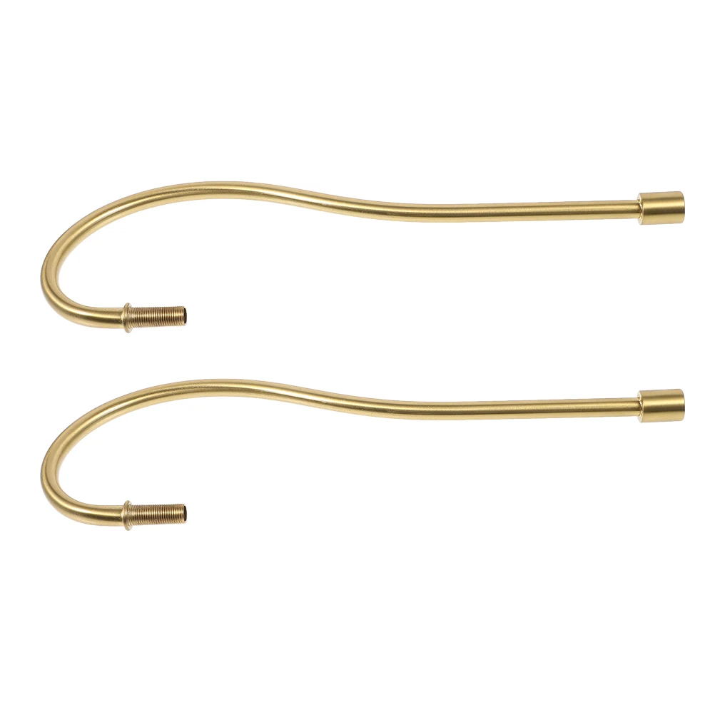 

2pcs Curved Table Stem Parts For Wall Repair Replacement Light Fixture Downrods Metal Rod Easy Install Aroma Lamp Accessories
