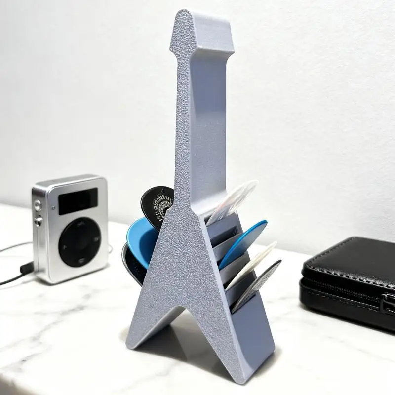 【M】Portable 3D Printed Guitar Picks Holder Box Organizer Display Case Guitar Pick Storage Box Design Storage Solution