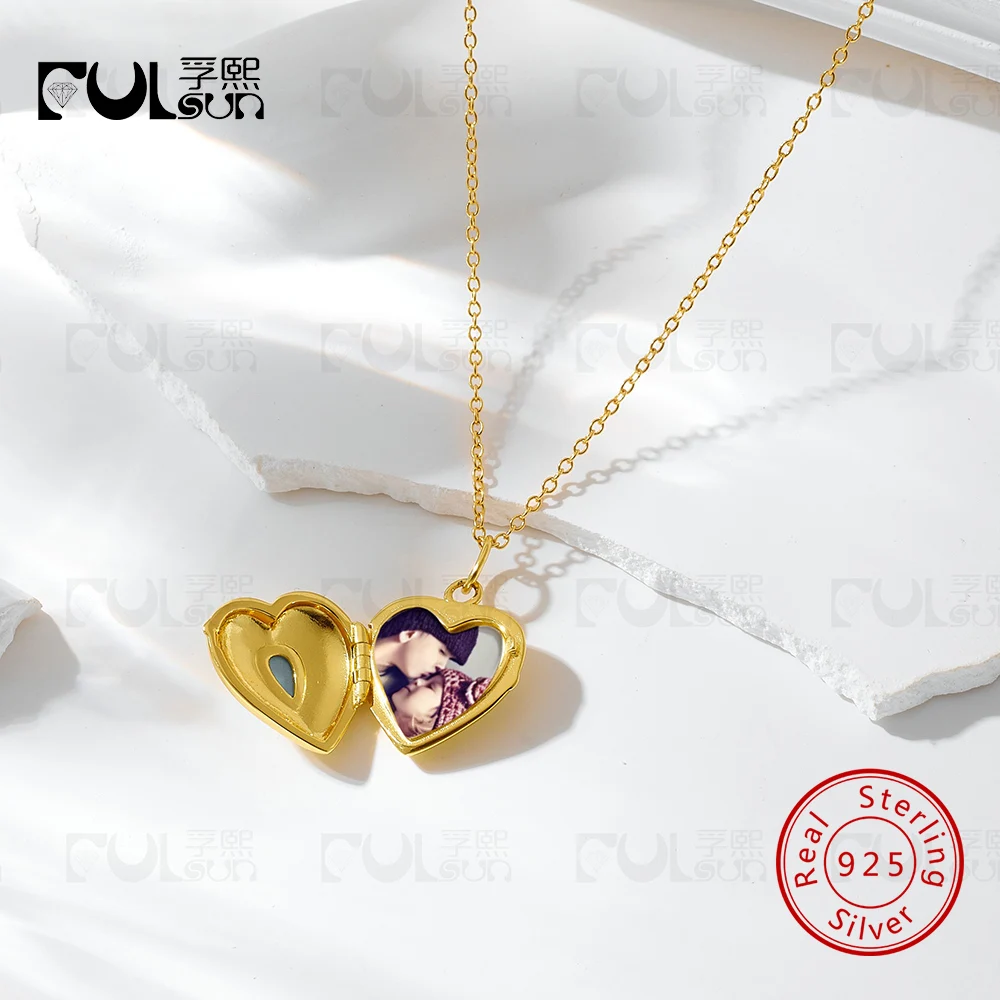 925-sterling-silver-14k-gold-plated-heart-photo-locket-necklace-teardrop-turquoise-stone-picture-pendant-memory-keepsake-jewelry
