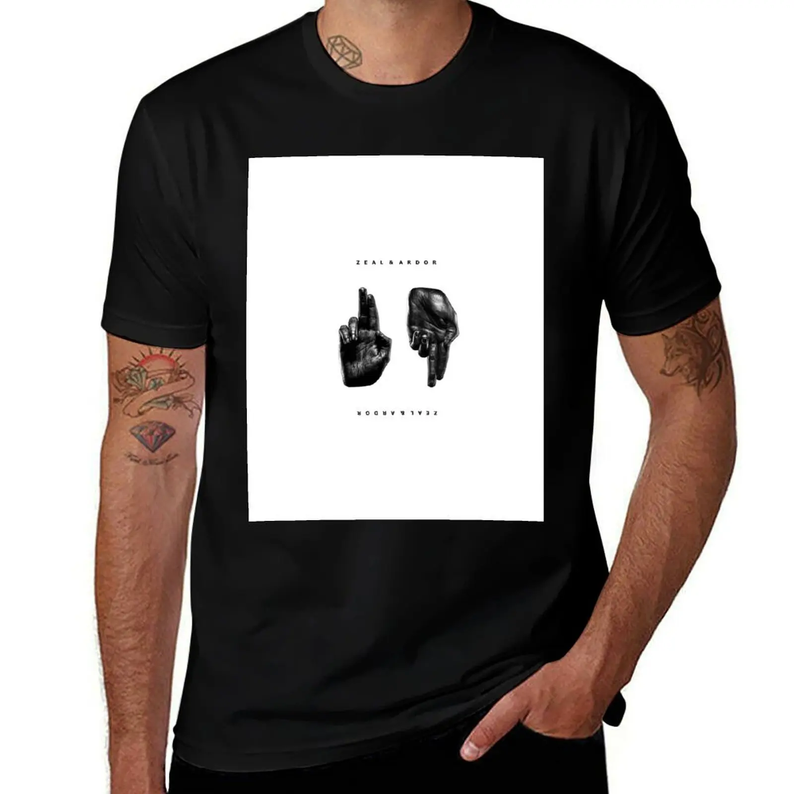 Zeal Ardor Art T-Shirt Large Size Casual Short Sleeve Top T-Shirt