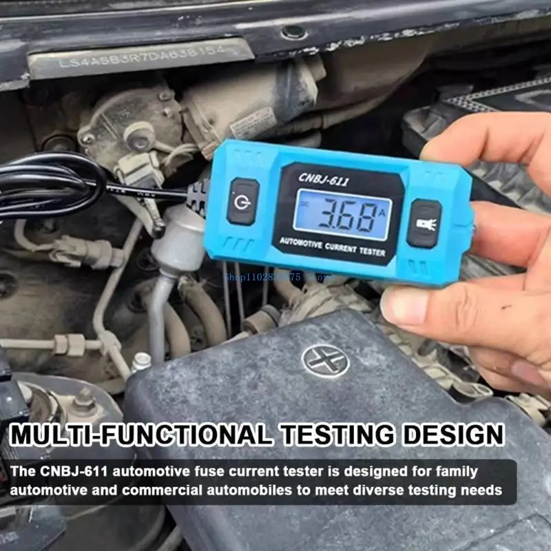 33WB السيارات جهاز اختبار التيار أداة تشخيصية LCD الخلفية عرض خطأ كشف تستر 0.01A ~ 19.99A محلل التسرب #5