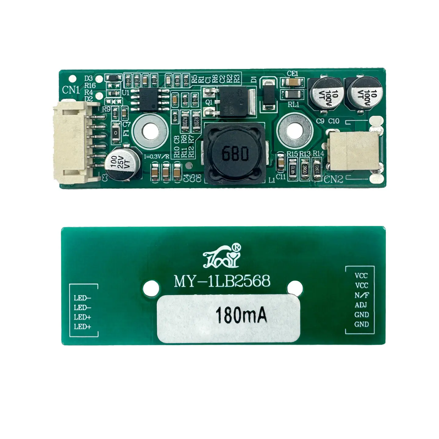MY-1LB2568 LCD constant current board LED backlight booster board 42V180mA supports dimming ADJ/PWM