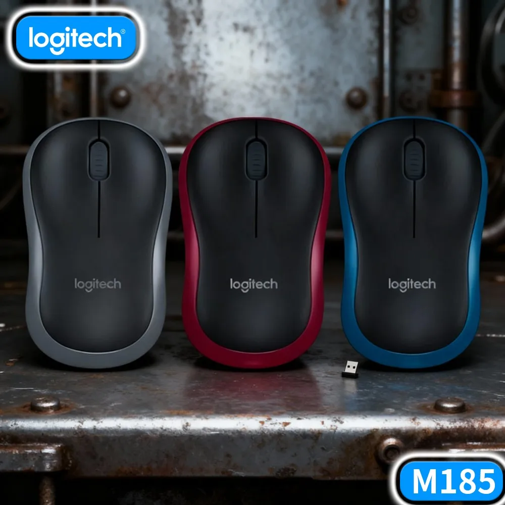 Logitech M185 Teen Online Material Collect Mouse Wireless Easy Cursor Control For Study Content Gather
