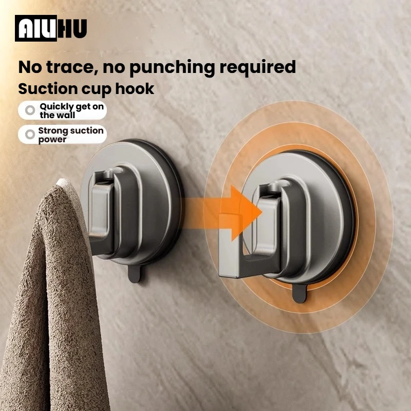 AILIHU salle de bain ventouse crochet vide Non perforé mur cuisine chambre porte derrière Non-marquage crochet serviette crochet