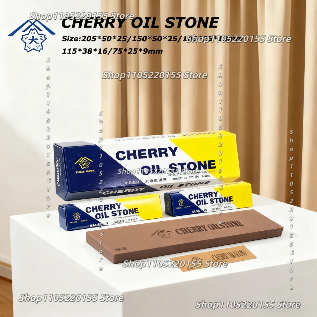 1pcs Japan CHERRY OILSTONE 205*50*25mm Yamato Mold Polishing Stone Aluminum Oxide Grinding Tool Stone 100*25*13mm Grit120~400