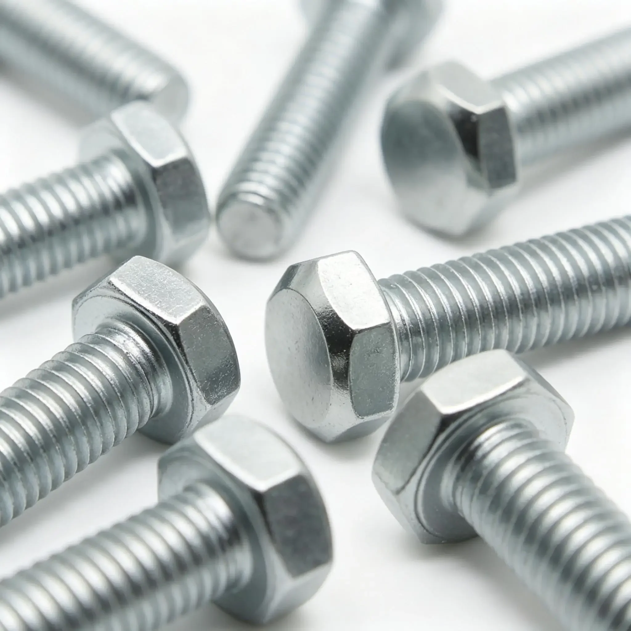 M4 M5 M6 M8 M10 M12 Zinc Plated Steel Screw Hex Hexagon External Head Screws Bolt DIN933