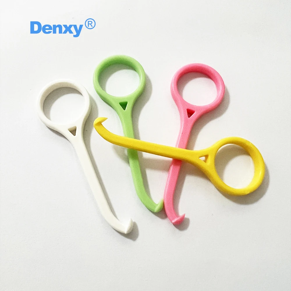 Denxy 10 Pcs Dental Orthodontic Aligner Remove Invisible Removable Braces Removal Tool Plastic Hook Clear Aligner Oral Care