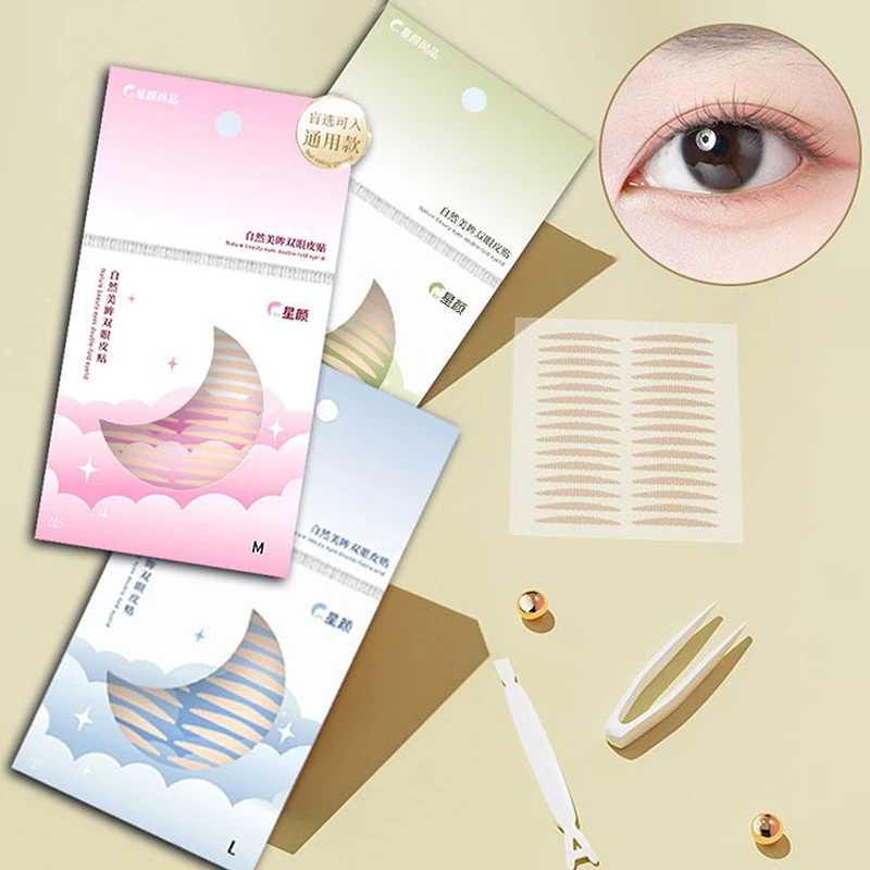 120/600pcs Invisible Eyelid Sticker Multiple Styles Double Eyelid Tape Drooping Eye Lace Double Eyelid Patches Breathable Makeup