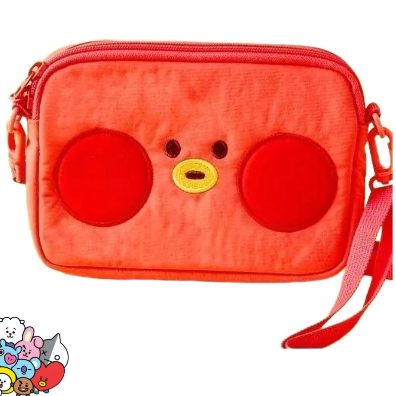 

BT21 anime cartoon cute plush doll mini shoulder crossbody bag kawaii storage travel bag fan support merchandise gift wholesale