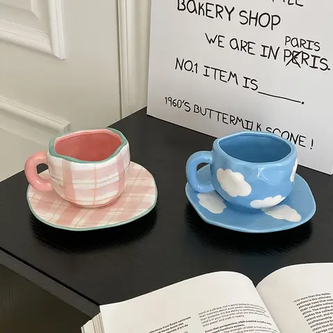 रेट्रो सिरेमिक गोल्ड-रिम्ड कॉफी मग यूरोपीय बोन चाइना कॉफी कप और सॉसर सेट लाइट लक्ज़री टी कप उपहार 10 best sales सिरेमिक कॉफी कप - №7