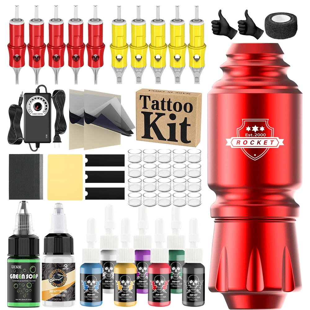 

Наборы для татуировок для начинающих: машинка для татуировок, картриджи, иглы для тату, чернила для тату, наборы для тату-мастеров, принадлежности для тату.