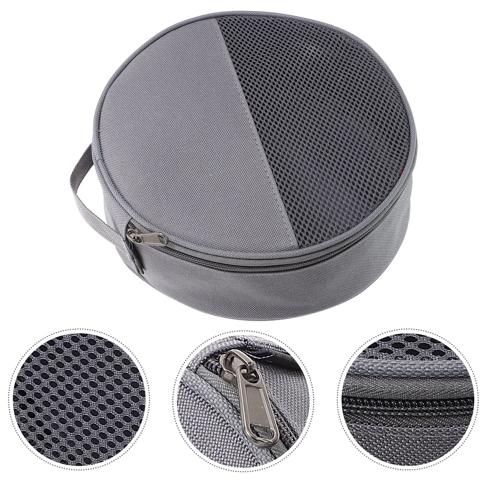 

Picnic Tableware Bag Spacious Design Oxford Cloth Durable Easy Clean Camping Dish Bag Organizer Round Plate Pouch