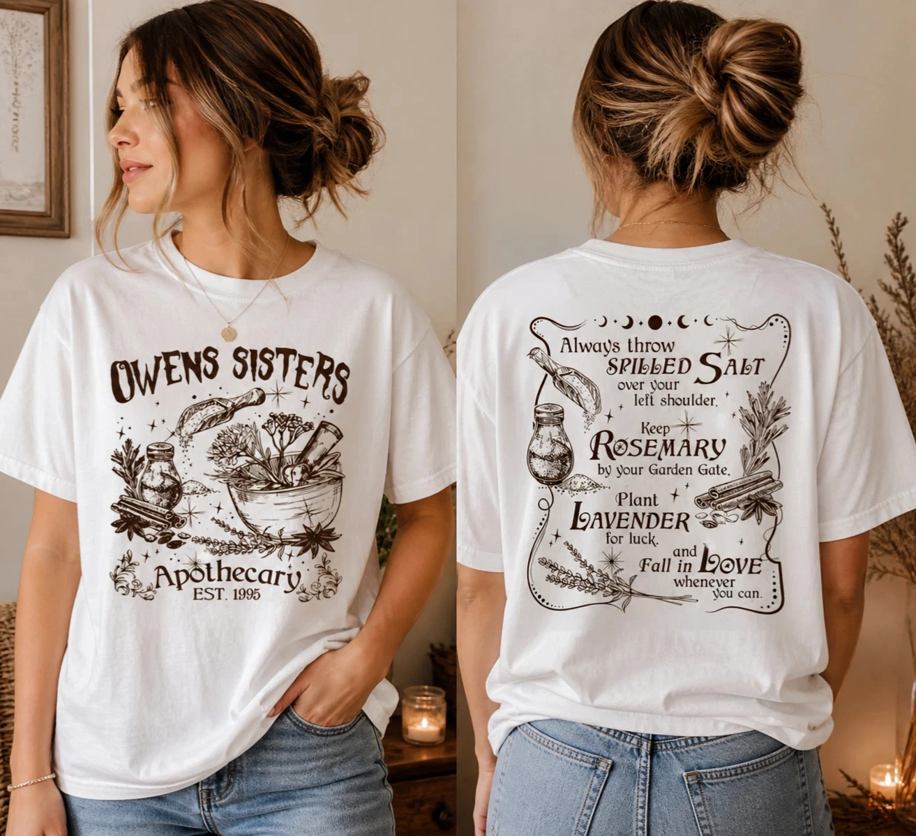 Practical Magic Movie Graphic Tee Graphic Tee Shirt Short Sleeve T-shirts for Unisex All-Season
