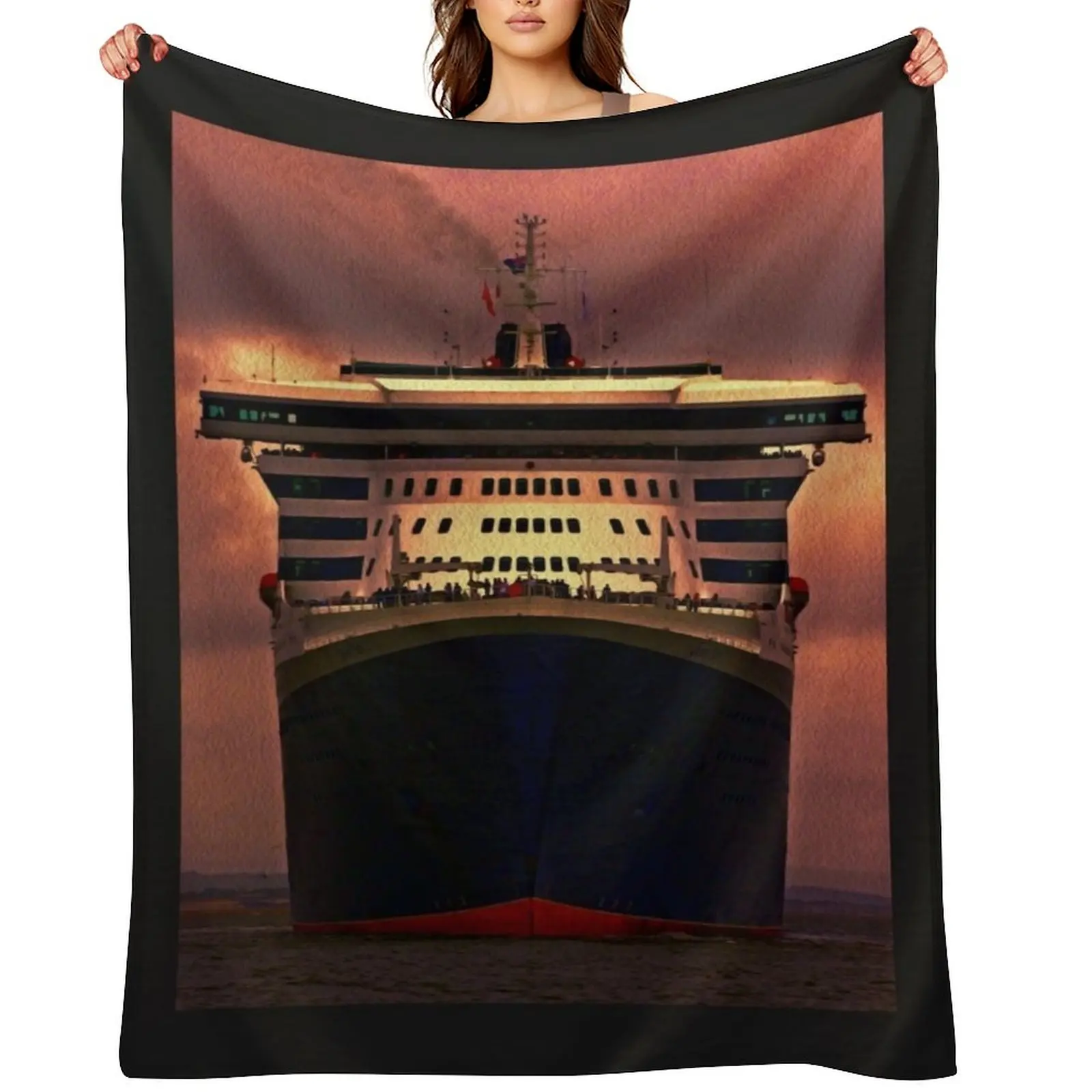 

Queen Mary 2 Throw Blanket Blankets For Baby Beach Stuffeds Blankets