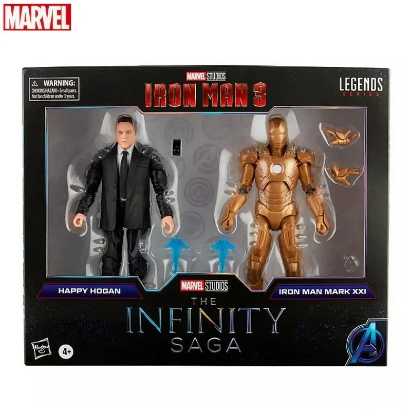 

Marvel Legends 6" Figure Infinity Saga Ironman Mark Xxi & Happy Hogan 2-Pack Exclusive Anime Action Figure Model Decor Cool Gift