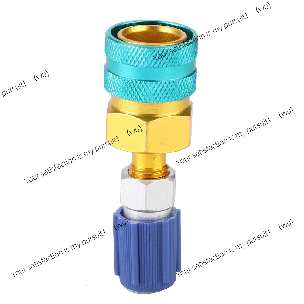 1Pcs R1234YF to R134A Low Side Auto Car Quick Coupler Connector Brass Adapters A/C Refrigerant Fluorinated Liquid Connector